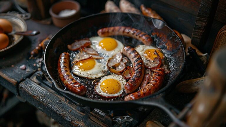 Cervelas et œufs au plat : recette facile