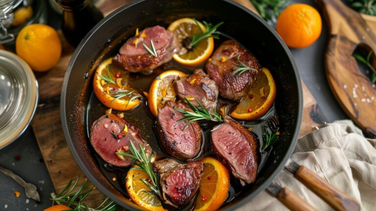 Filet de canette à l'orange : recette facile