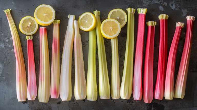 Sorbet à la rhubarbe et asperges blanches : recette facile